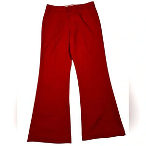 Forever 21 dress pants, Medium, red, 30”waist, high  raise, wide legs, Office